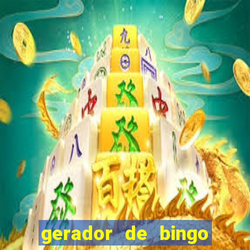 gerador de bingo cha de bebe