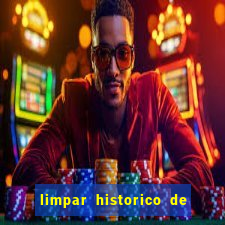 limpar historico de apostas bet365