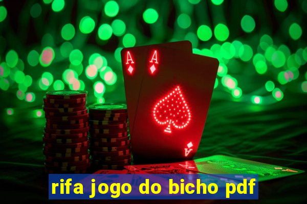 rifa jogo do bicho pdf