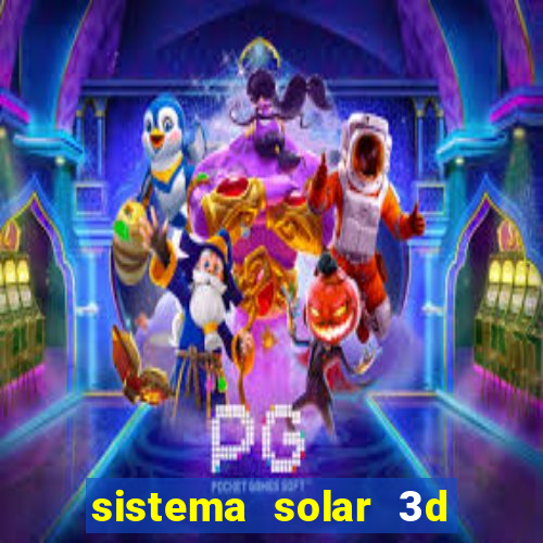 sistema solar 3d em movimento