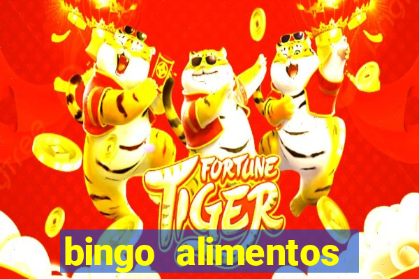 bingo alimentos para imprimir